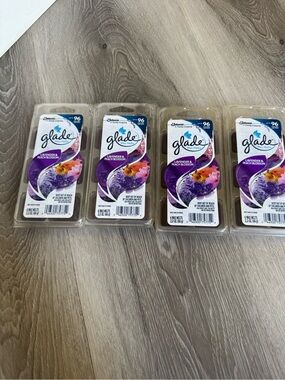4 sets of Glade Lavender & Peach Blossom Wax Melts